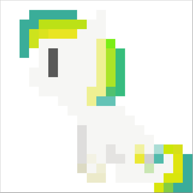 animal /bro/ green_eyes highres iipony mare mascot multicolored_hair my_little_pony my_little_pony_friendship_is_magic no_humans pixel_art pony simple_background sitting transparent_background wakaba_colors wakaba_mark