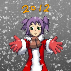 Rating: Safe Score: 0 Tags: alternate_costume green_eyes mittens new_year purple_hair scarf snow twintails unyl-chan winter_clothes User: (automatic)nanodesu