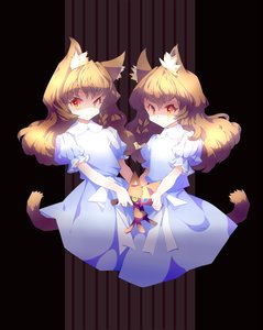 Rating: Safe Score: 0 Tags: 2girls animal_ears bow braid brown_hair cat_ears dress hineko-tan long_hair parody red_eyes szao-chan tail the_shining toy uvao-chan User: (automatic)Anonymous