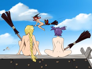 Rating: Safe Score: 0 Tags: bird blonde_hair braid broom cloud dvach-tan flying from_behind hat heterochromia hudozhnik-kun_(artist) nude owl purple_hair red_hair rooftop sky slavya-chan twintails unyl-chan ussr-tan witch witch_hat User: (automatic)timewaitsfornoone