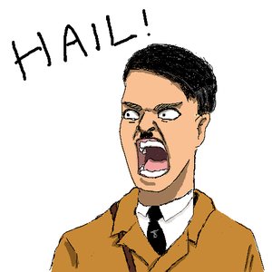 Rating: Safe Score: 0 Tags: black_hair frustration gogen_solncev hitler mustache /o/ oekaki open_mouth parody possible_duplicate short_hair simple_background sketch User: (automatic)nanodesu