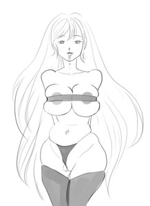 Rating: Explicit Score: 0 Tags: bondage breasts chubby hands_behind_back long_hair monochrome panties pussy saliva simple_background sketch thighhighs underwear User: (automatic)nanodesu