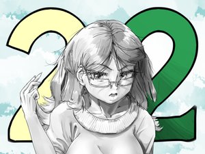 Rating: Safe Score: 0 Tags: f2d_(artist) glasses long_hair madskillz_thread_oppic monochrome pen yaoi-chan User: (automatic)Anonymous