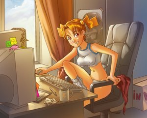 Rating: Safe Score: 0 Tags: black_overlord blush breasts chair cup curtains dvach_emblem dvach-tan golf house keyboard monitor mouse orange_hair panties pedobear pen pioneer_tie pokemon poster red_beardman red_eyes sitting sky slowpoke smile socks table top twintails wacom window wipe User: (automatic)strn
