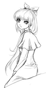 Rating: Safe Score: 0 Tags: best_anime_evar bow capelet long_hair monochrome sitting sketch tagme User: (automatic)nanodesu