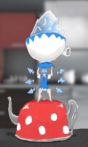Rating: Safe Score: 0 Tags: blue_hair bow cirno cup dress ice kitchen minigirl short_hair tea teapot touhou wings User: (automatic)Anonymous