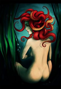 Rating: Questionable Score: 0 Tags: /an/ bizarre breasts from_behind long_hair nude octopus realistic sidwill_(artist) underwater User: (automatic)nanodesu