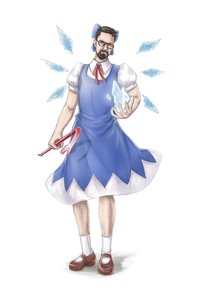 Rating: Safe Score: 0 Tags: 1boy alternate_costume beard cirno cosplay crossover crowbar dress glasses gordon_freeman half-life has_child_posts icicle possible_duplicate short_hair simple_background touhou wings User: (automatic)nanodesu