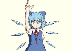 Rating: Safe Score: 0 Tags: blue_eyes blue_hair bow cirno finger short_hair touhou transparent_background wings User: (automatic)Anonymous