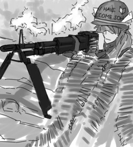 Rating: Safe Score: 0 Tags: :< character_request gun helmet military monochrome panzermeido_(artist) sketch tagme trench uniform User: (automatic)Willyfox