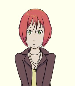 Rating: Safe Score: 0 Tags: freckles green_eyes jacket key momo-tan necklace open_mouth red_hair short_hair surprised transparent_background User: (automatic)Meh