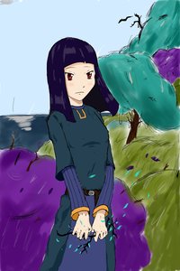 Rating: Safe Score: 0 Tags: long_hair outdoors purple_hair red_eyes sketch tree User: (automatic)nanodesu