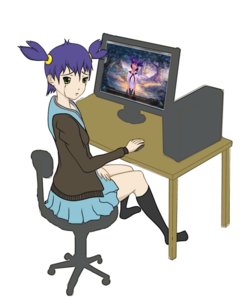 Rating: Safe Score: 0 Tags: computer crying eroge green_eyes monitor purple_hair table tears twintails unyl-chan User: (automatic)Anonymous