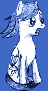 Rating: Safe Score: 0 Tags: animal blue /bro/ madskillz mare my_little_pony my_little_pony_friendship_is_magic no_humans pegasus pony simple_background sitting sketch traditional_media wings User: (automatic)Anonymous
