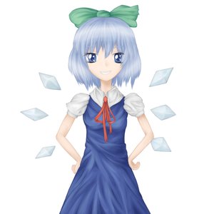 Rating: Safe Score: 0 Tags: blue_eyes blue_hair bow cirno dress short_hair touhou wings User: (automatic)Anonymous