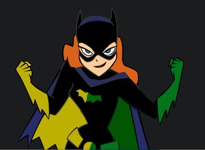 Rating: Safe Score: 0 Tags: batgirl blue_eyes coat crossover dc_comics elbow_gloves evil_smile gloves orange_hair parody simple_background smile wakaba_colors User: (automatic)Willyfox