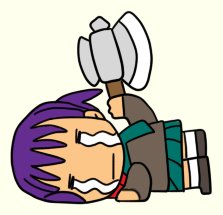 Rating: Safe Score: 0 Tags: axe chibi crying lowres lying purple_hair simple_background tears transparent_background twintails unyl-chan weapon User: (automatic)nanodesu