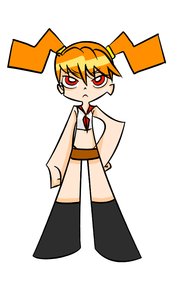 Rating: Safe Score: 0 Tags: crop_top dvach-tan hands_on_hips miniskirt necktie orange_hair panty_&_stocking_with_garterbelt parody pioneer_tie red_eyes simple_background skirt style_parody twintails User: (automatic)nanodesu