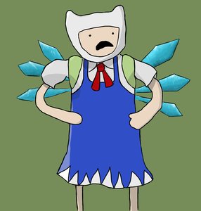 Rating: Safe Score: 0 Tags: adventure_time cirno crossover dress touhou wings User: (automatic)nanodesu