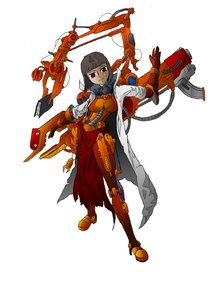 Rating: Safe Score: 1 Tags: armor book brown_hair coat crossover elbow_gloves gloves prov-chan red_eyes sci-fi short_hair simple_background warhammer_40k weapon User: (automatic)nanodesu