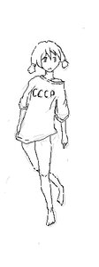 Rating: Safe Score: 0 Tags: :< barefoot monochrome oekaki possible_duplicate shirt sketch twintails ussr-tan User: (automatic)Willyfox
