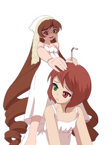Rating: Safe Score: 0 Tags: 2girls apron brown_hair doll_joints drinking_straw evil_smile green_eyes headdress heterochromia long_hair multiple_girls red_eyes rozen_maiden short_hair siblings simple_background sisters smile souseiseki suiseiseki very_long_hair User: (automatic)Anonymous