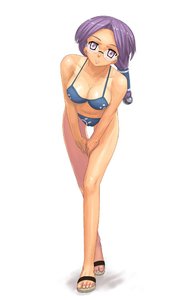 Rating: Questionable Score: 0 Tags: bikini blush breasts glasses iie-chan lolwoot_(artist) long_hair purple_eyes purple_hair simple_background smile swimsuit tanline twintails User: (automatic)nanodesu