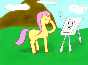 Rating: Safe Score: 0 Tags: /bro/ character_request facepalm horns my_little_pony no_humans outdoors painting pony sketch tagme unicorn User: (automatic)Anonymous