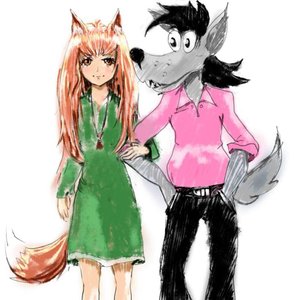 Rating: Safe Score: 0 Tags: animal animal_ears brown_hair couple crossover dress holding_hands horo long_hair nu_pogodi! red_eyes russian soviet spice_and_wolf tail wolf User: (automatic)Anonymous