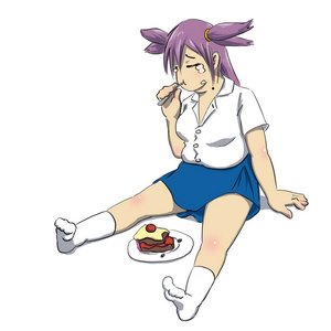 Rating: Safe Score: 0 Tags: cake chubby eating food parody purple_hair skirt socks tears twintails unyl-chan User: (automatic)Willyfox