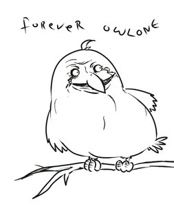 Rating: Safe Score: 0 Tags: bird branch co_(artist) forever_alone monochrome parody sketch User: (automatic)Willyfox