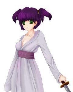 Rating: Safe Score: 0 Tags: alternate_costume green_eyes purple_hair sword twintails unyl-chan weapon User: (automatic)timewaitsfornoone