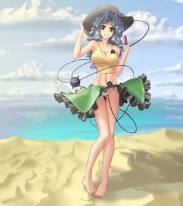 Rating: Safe Score: 1 Tags: alternate_costume barefoot beach cleavage cloud curly_hair green_hair grey_hair hat hater_(artist) ice_cream komeiji_koishi midriff navel outdoors panties sand silver_hair skirt sky smile /to/ top touhou water User: (automatic)Anonymous