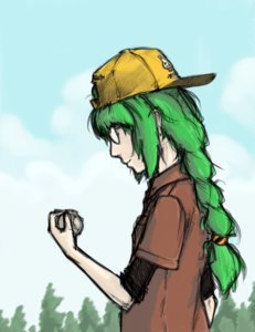 Rating: Safe Score: 0 Tags: ball bomb-chan bomb-kun_(artist) braid cap glasses green_hair hat long_hair sky twin_braids User: (automatic)nanodesu