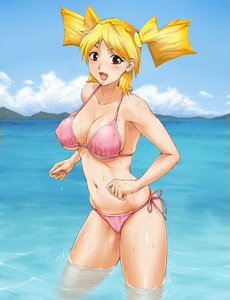 Rating: Safe Score: 0 Tags: bikini blush breasts cloud drop dvach-tan nature open_mouth orange_hair photoshop red_eyes sky swimsuit /tan/ twintails water User: (automatic)nanodesu