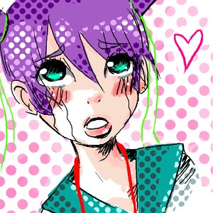 Rating: Safe Score: 0 Tags: aqua_eyes blush heart lips /o/ oekaki purple_hair school_uniform stylish tears unyl-chan User: (automatic)ii