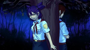 Rating: Safe Score: 0 Tags: 1boy brown_hair closed_eyes eroge forest game_cg highres nature necktie night outdoors pioneer pioneer_necktie pioneer_uniform purple_hair semyon_(character) shirt short_hair tree twintails unyl-chan User: (automatic)Anonymous