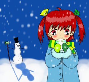 Rating: Safe Score: 0 Tags: :3 ahoge banhammer blush bow brown_hair chibimod-chan hat red_eyes scarf snow snowman striped tea twintails wakaba_colors wakaba_mark weapon winter winter_clothes User: (automatic)timewaitsfornoone