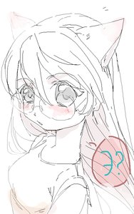 Rating: Safe Score: 0 Tags: animal_ears blush cat_ears glasses long_hair /o/ oekaki sketch User: (automatic)Anonymous