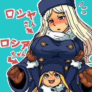Rating: Safe Score: 0 Tags: 2girls blonde_hair blue_eyes breast_grab breasts child drop dual_persona furry_hat futaba_channel hat long_hair mittens russia-oneesama simple_background /tan/ winter_clothes User: (automatic)nanodesu