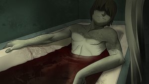 Rating: Questionable Score: 0 Tags: 1boy bath bathroom blood brown_hair dark eroge game_cg highres lying nude semyon_(character) short_hair smile suicide water wrist_cutting User: (automatic)Anonymous