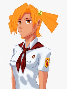 Rating: Safe Score: 0 Tags: colored dvach-tan necktie orange_hair pioneer pioneer_necktie pioneer_uniform red_eyes twintails User: (automatic)Anonymous
