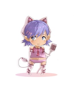 Rating: Safe Score: 0 Tags: animal_ears cat_ears chibi hairpin microphone personification purple_eyes purple_hair short_hair tagme tail User: (automatic)nanodesu