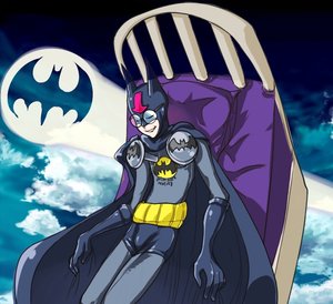 Rating: Safe Score: 0 Tags: 1boy bat batman batman_(series) bed bedman cape closed_eyes cloud cosplay crossover glasses gloves grin guilty_gear has_child_posts lying mask sky smile solo User: (automatic)Anonymous