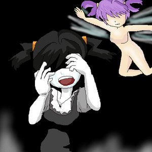 Rating: Safe Score: 0 Tags: alternate_costume alternate_hairstyle black_hair cross crying dress dvach-tan fairy flying gothic necklace nude /o/ oekaki purple_hair simple_background twintails unyl-chan wings User: (automatic)nanodesu