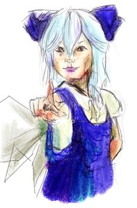 Rating: Safe Score: 0 Tags: blue_hair cirno dress icicle jawbones parody short_hair sketch skirt touhou wings User: (automatic)Willyfox