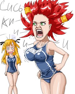 Rating: Safe Score: 0 Tags: 0_0 2girls blonde_hair breasts frustration gogen_solncev green_eyes hair_tubes long_hair /o/ oekaki open_mouth parody quiz_magic_academy red_hair ruquia school_swimsuit shalon simple_background sketch swimsuit User: (automatic)nanodesu