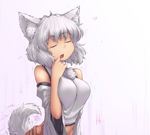 Rating: Explicit Score: 0 Tags: animal_ears breasts closed_eyes detached_sleeves grey_hair hater_(artist) heart inubashiri_momiji open_mouth saliva short_hair tagme tail /to/ touhou white_hair User: (automatic)Anonymous
