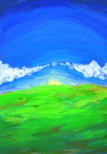 Rating: Safe Score: 0 Tags: cloud dawn grass landscape panzermeido_(artist) sky sun User: (automatic)Willyfox