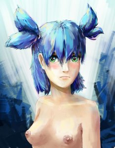 Rating: Explicit Score: 0 Tags: blush breasts green_eyes nude purple_hair twintails unyl-chan User: (automatic)Anonymous